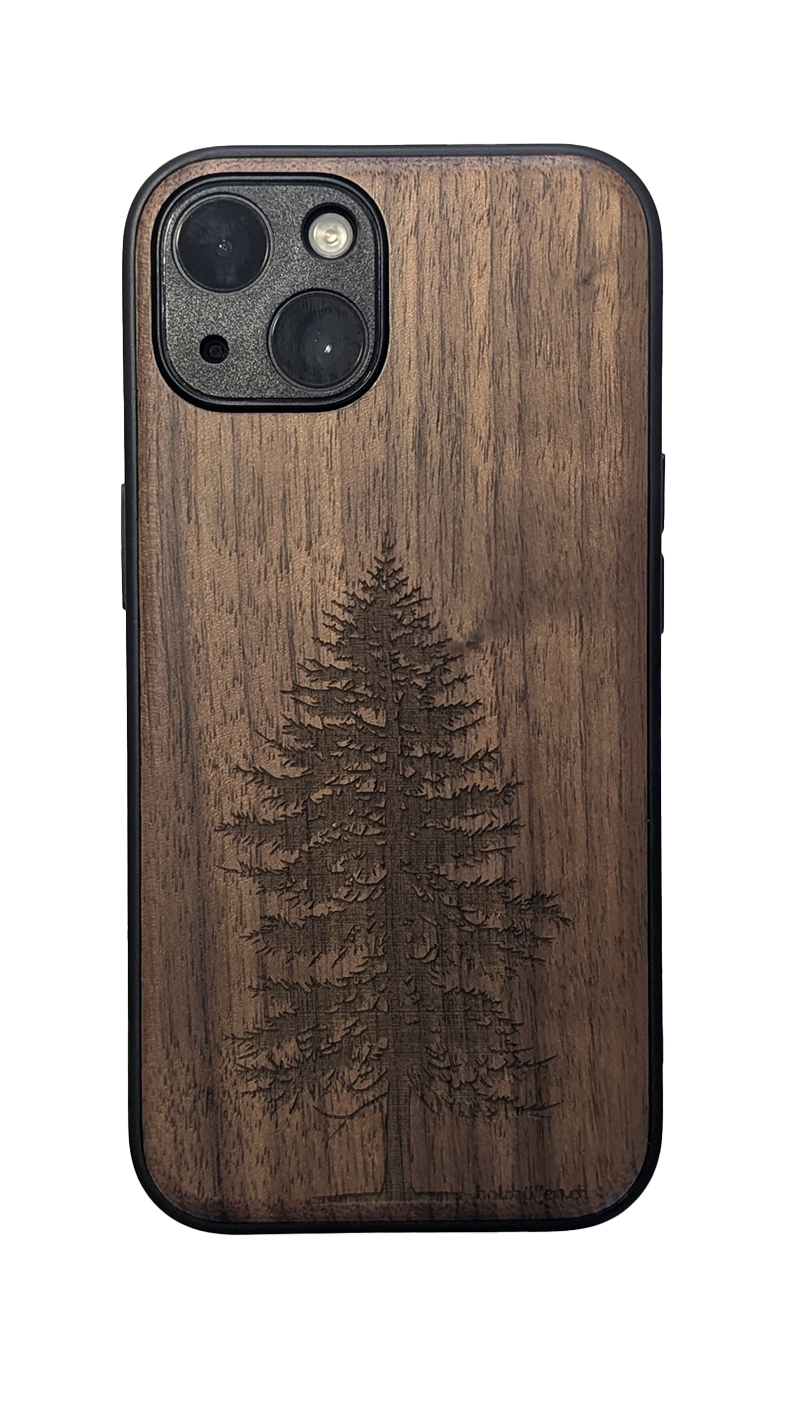 Handyhülle iPhone Holz Tanne