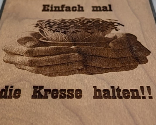 Handyhülle Kresse halten