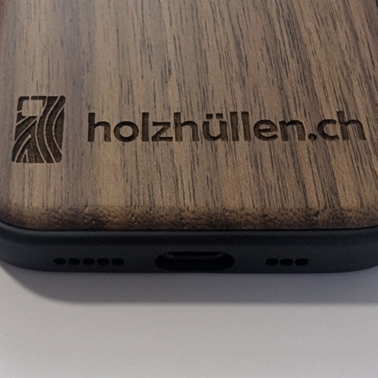holzhüllen.ch Logo graviert