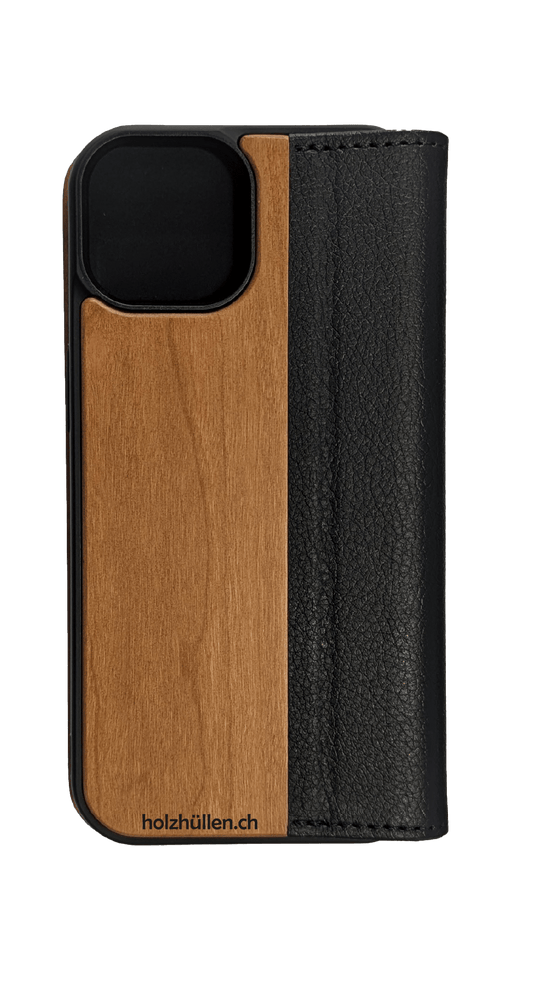 Klapphülle Holz Rückseite