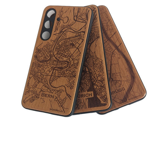 Handyhüllen Samsung Holz Karte