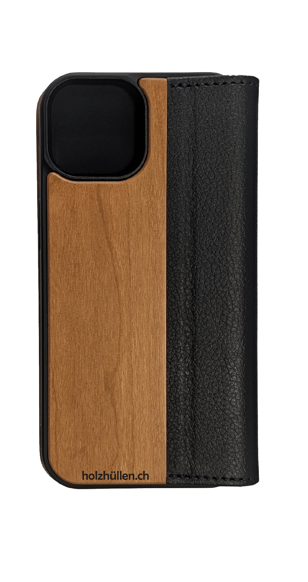 Klapphülle Holz Rückseite